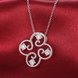 Wholesale Trendy Silver White CZ Necklace TGSPN227 3 small