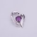 Wholesale Trendy Platinum Heart CZ Pendants TGSPN595 0 small