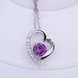 Wholesale Trendy Platinum Heart CZ Pendants TGSPN595 2 small