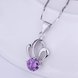 Wholesale Romantic Platinum Round CZ Pendants TGSPN604 2 small