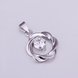 Wholesale Romantic Platinum Round CZ Pendants TGSPN608 2 small