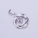 Wholesale Romantic Platinum Round CZ Pendants TGSPN608 3 small