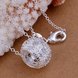 Wholesale Trendy Silver Round CZ Pendants TGSPP014 1 small