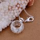 Wholesale Trendy Silver Round CZ Pendants TGSPP014 2 small