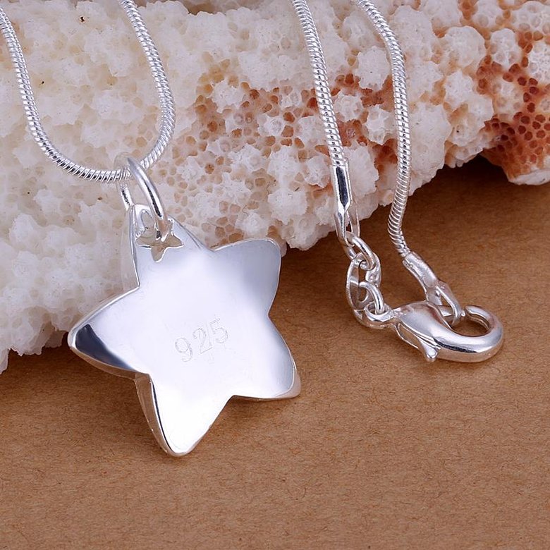 Wholesale Romantic Silver Star Pendants TGSPP018 2