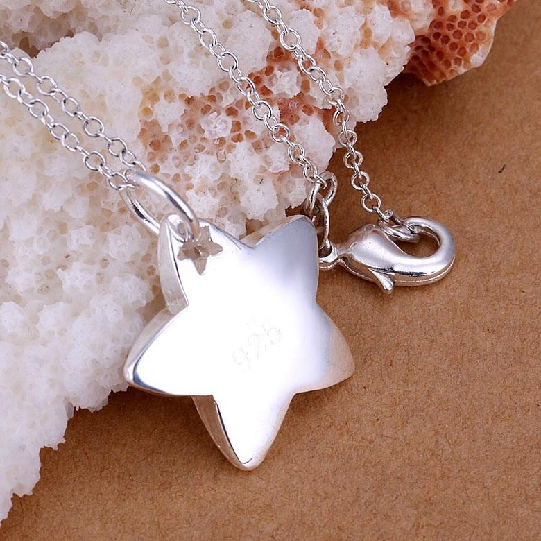 Wholesale Romantic Silver Star Pendants TGSPP018 4