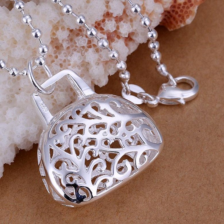 Wholesale Classic Silver Lock Pendants TGSPP023 0