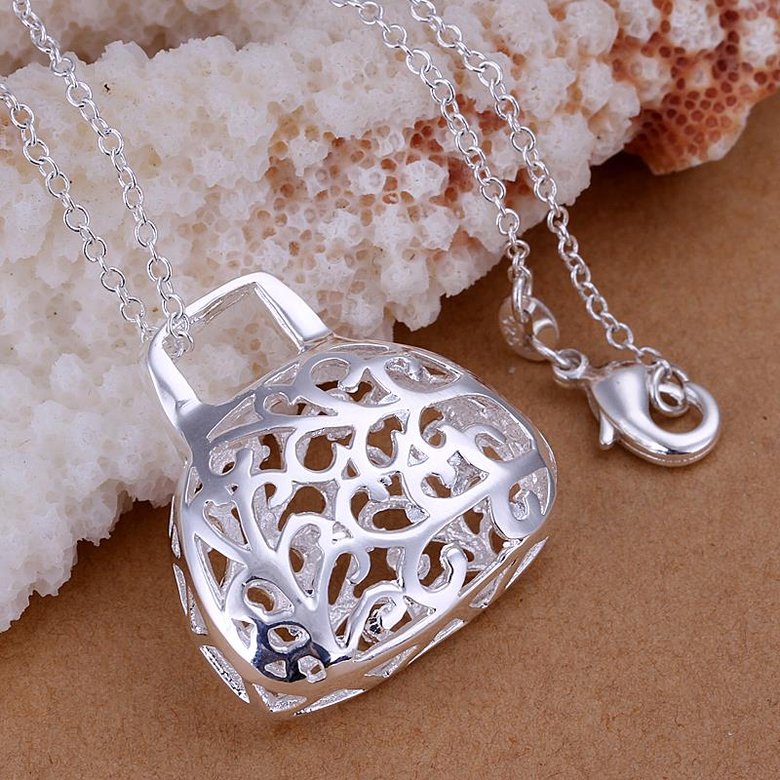 Wholesale Classic Silver Lock Pendants TGSPP023 3