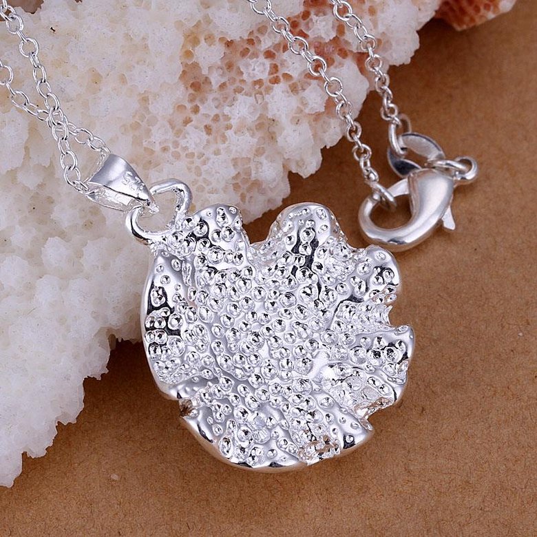 Wholesale Romantic Silver Plant Pendants TGSPP026 4