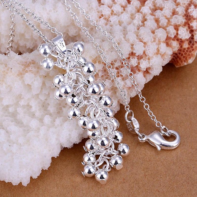 Wholesale Romantic Silver Ball Pendants TGSPP027 0