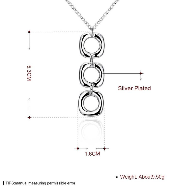 Wholesale Romantic Silver Round Pendants TGSPP031 1