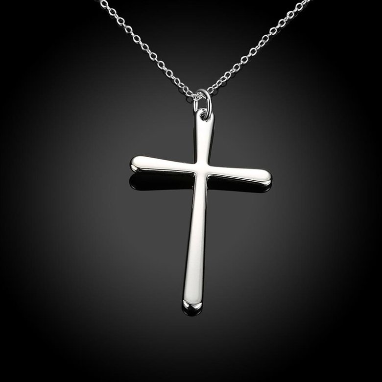 Wholesale Romantic Silver Cross Pendants TGSPP039 2