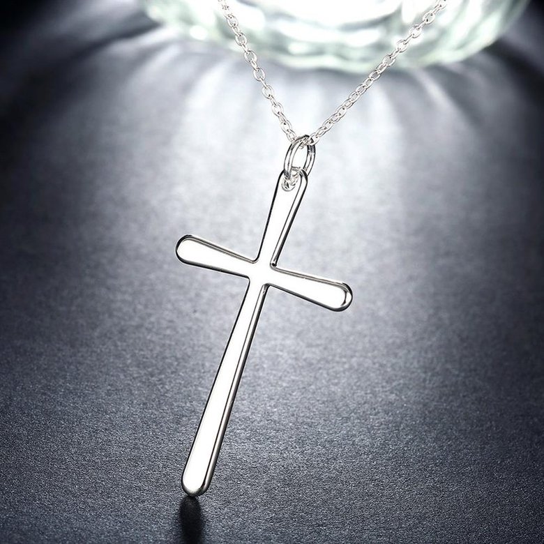 Wholesale Romantic Silver Cross Pendants TGSPP039 3