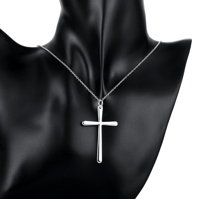 Wholesale Romantic Silver Cross Pendants TGSPP039 4