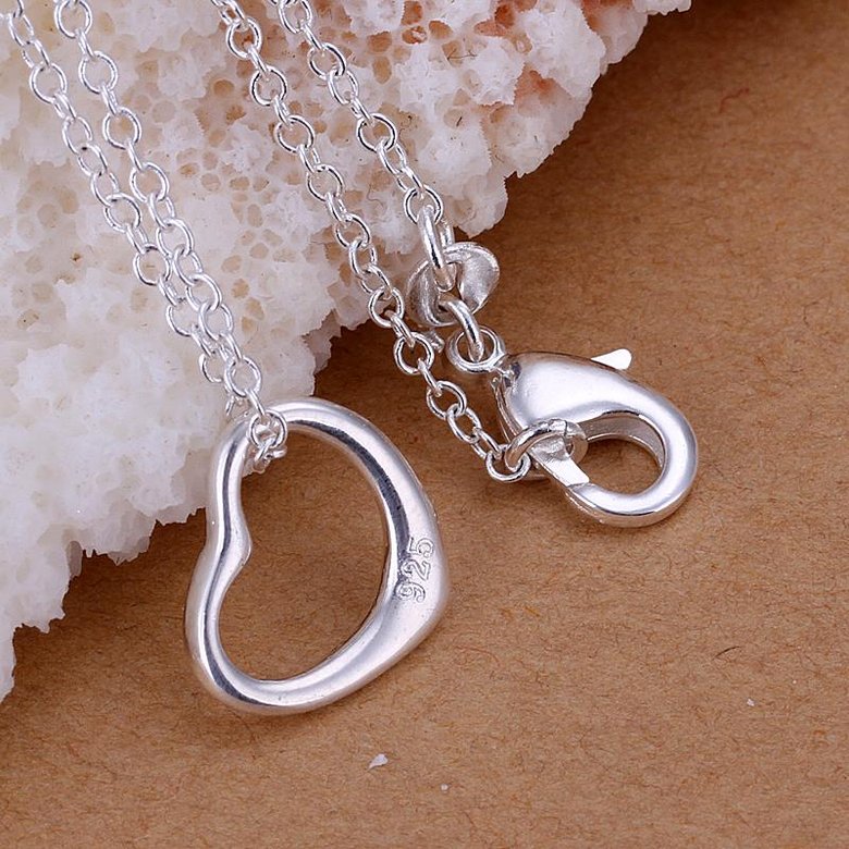 Wholesale Trendy Silver Heart Pendants TGSPP041 2