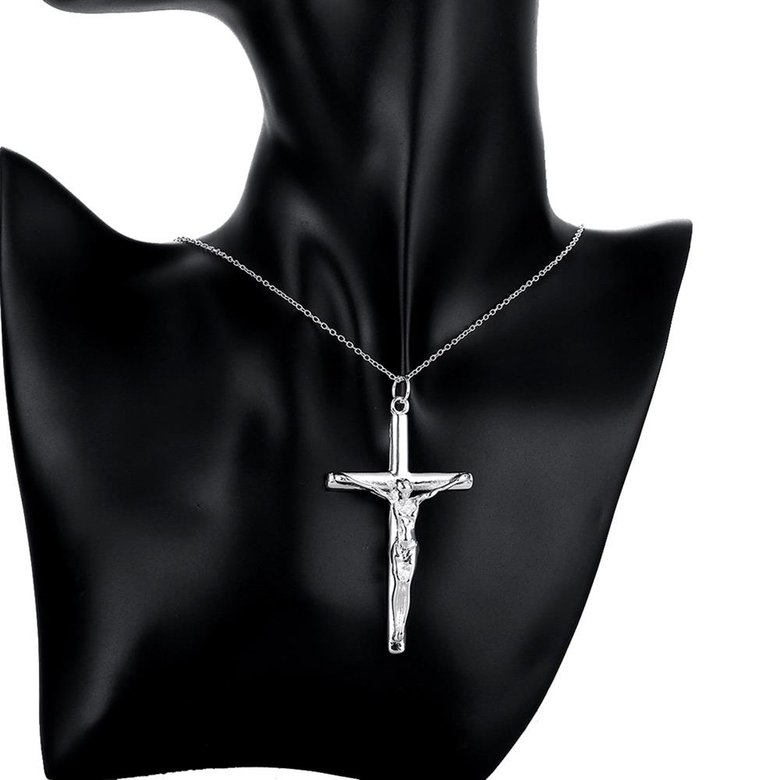 Wholesale Trendy Silver Cross Pendants TGSPP042 1