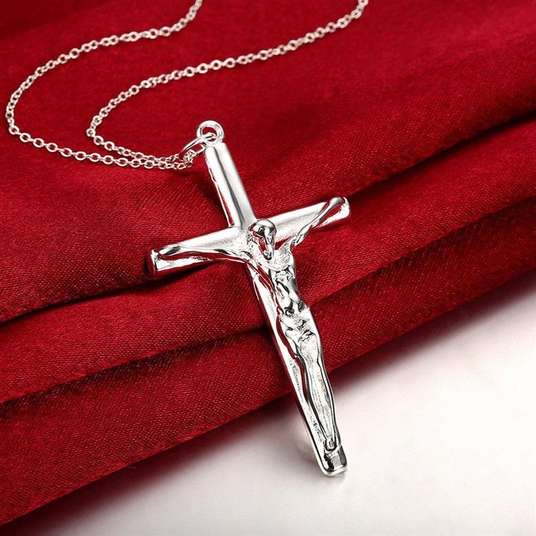 Wholesale Trendy Silver Cross Pendants TGSPP042 3