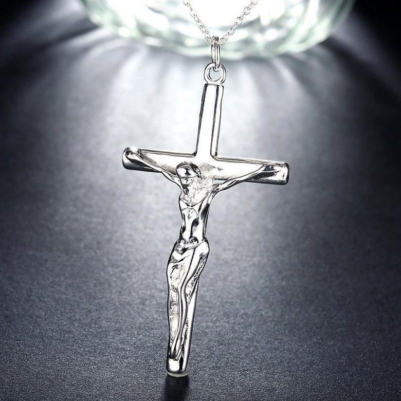 Wholesale Trendy Silver Cross Pendants TGSPP042 4