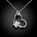 Wholesale Romantic Silver Heart Pendants TGSPP049 2 small