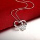 Wholesale Romantic Silver Heart Pendants TGSPP049 3 small