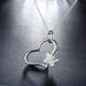 Wholesale Romantic Silver Heart Pendants TGSPP049 4 small