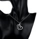 Wholesale Romantic Silver Heart CZ Pendants TGSPP050 1 small