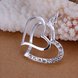 Wholesale Romantic Silver Heart CZ Pendants TGSPP050 2 small