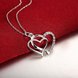 Wholesale Romantic Silver Heart CZ Pendants TGSPP050 3 small