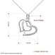 Wholesale Romantic Silver Heart CZ Pendants TGSPP050 4 small