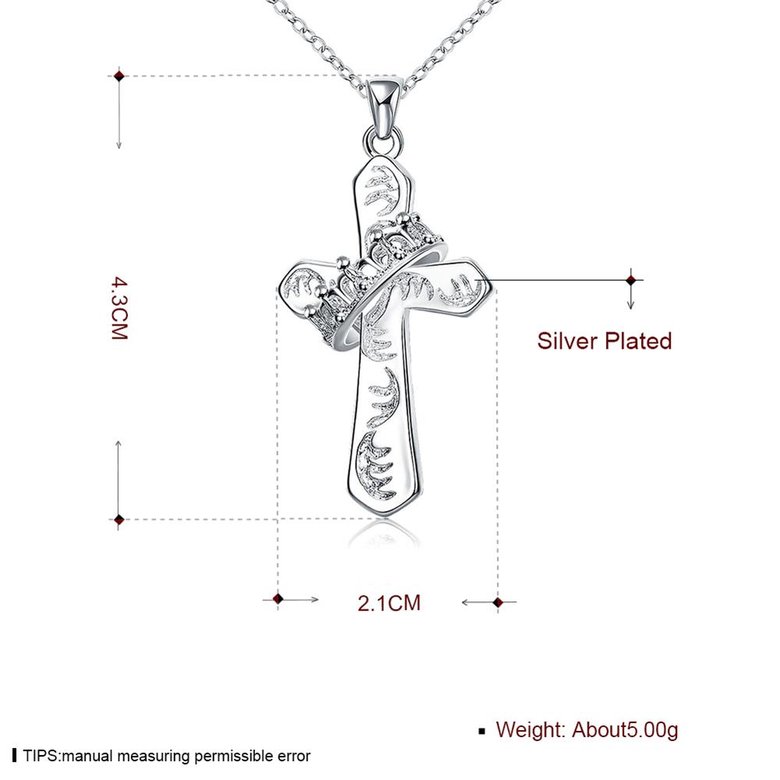 Wholesale Romantic Silver Cross Pendants TGSPP055 0