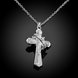 Wholesale Romantic Silver Cross Pendants TGSPP055 1 small