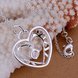 Wholesale Romantic Silver Heart CZ Pendants TGSPP060 0 small