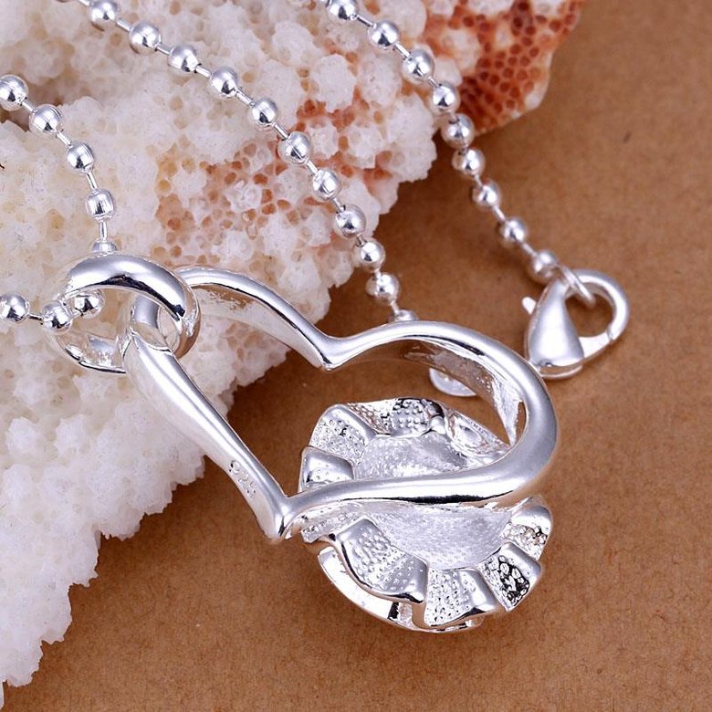 Wholesale Romantic Silver Plant Pendants TGSPP061 0