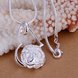 Wholesale Romantic Silver Plant Pendants TGSPP061 2 small