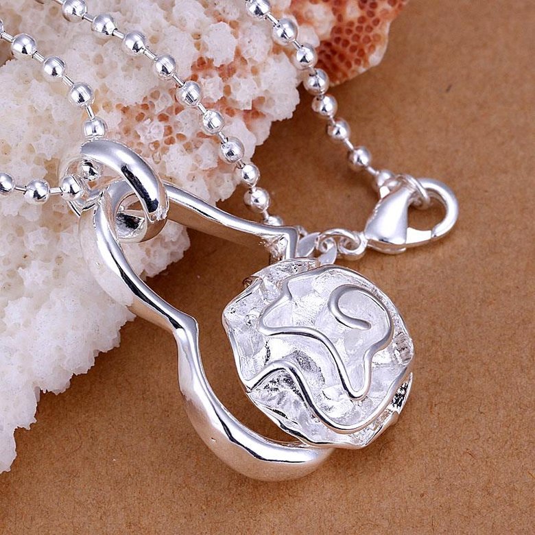 Wholesale Romantic Silver Plant Pendants TGSPP061 4