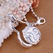 Wholesale Romantic Silver Plant Pendants TGSPP061 4 small