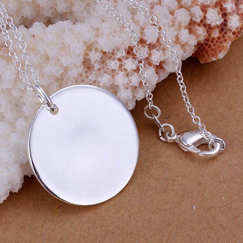 Wholesale Romantic Silver Round Pendants TGSPP064 1