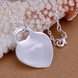Wholesale Romantic Silver Heart Pendants TGSPP065 3 small