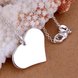 Wholesale Romantic Silver Heart Pendants TGSPP067 3 small