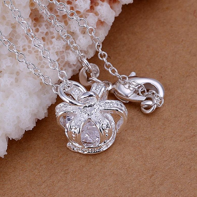 Wholesale Romantic Silver Cross CZ Pendants TGSPP069 1