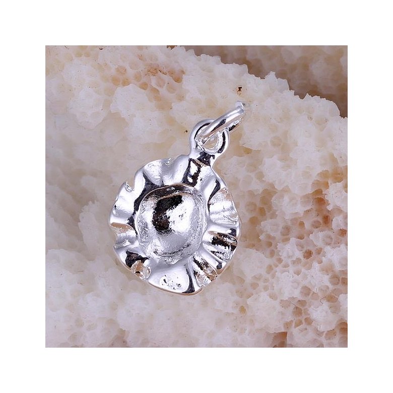 Wholesale Trendy Silver Plant Pendants TGSPP071 1