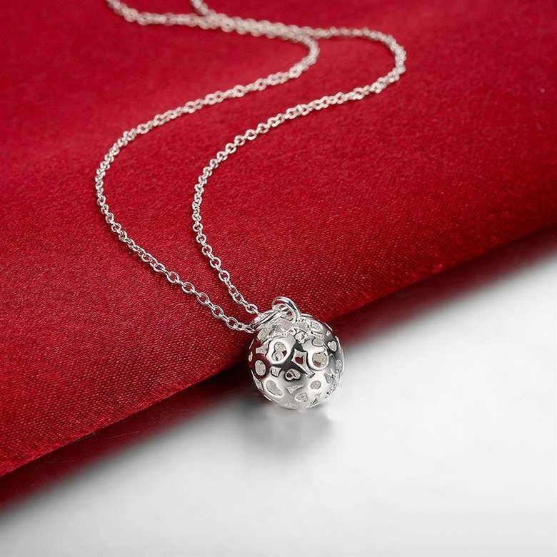 Wholesale Romantic Silver Ball Pendants TGSPP072 2