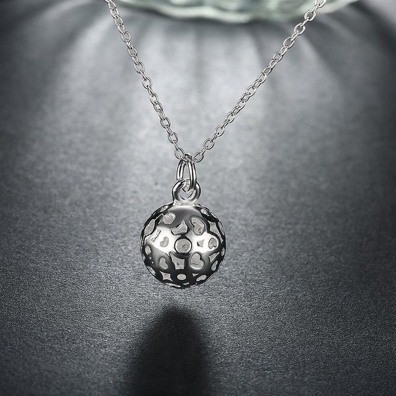 Wholesale Romantic Silver Ball Pendants TGSPP072 3