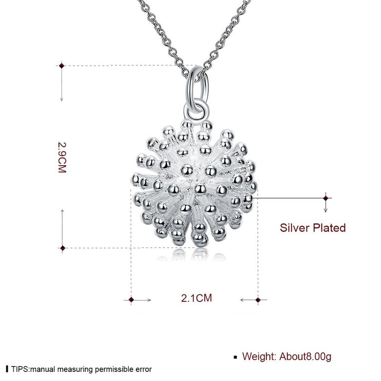 Wholesale Romantic Silver Plant Pendants TGSPP073 1