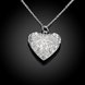 Wholesale Romantic Silver Heart Pendants TGSPP074 1 small