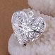 Wholesale Romantic Silver Heart Pendants TGSPP074 3 small