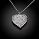 Wholesale Trendy Silver Heart Pendants TGSPP077 2 small