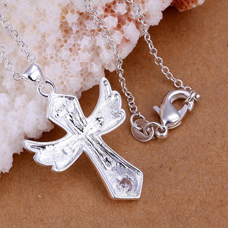 Wholesale Trendy Silver Cross CZ Pendants TGSPP080 0