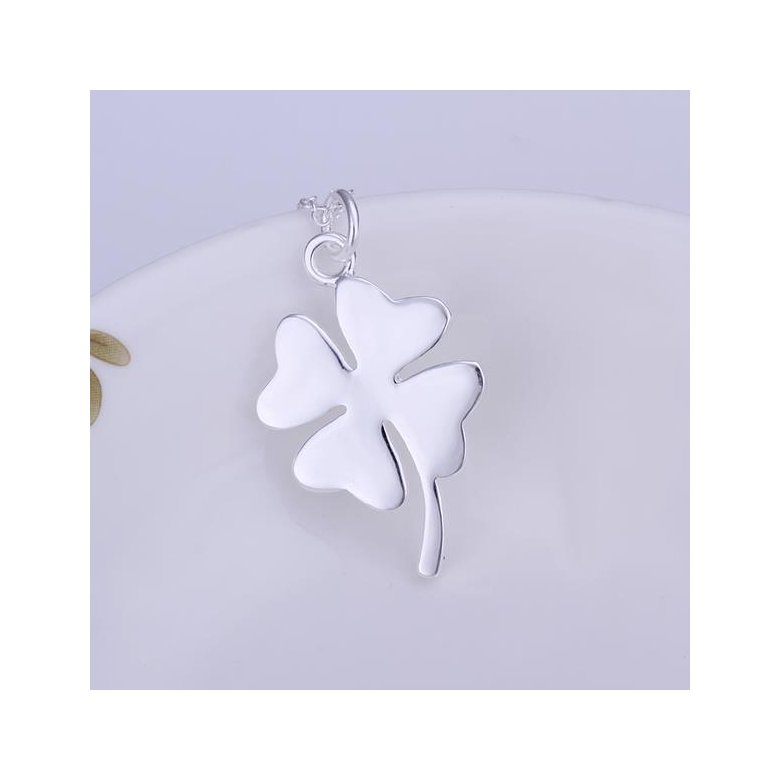 Wholesale Romantic Silver Plant Pendants TGSPP082 0