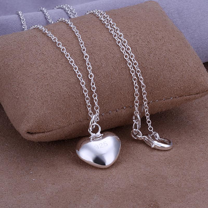 Wholesale Trendy Silver Heart Pendants TGSPP086 0